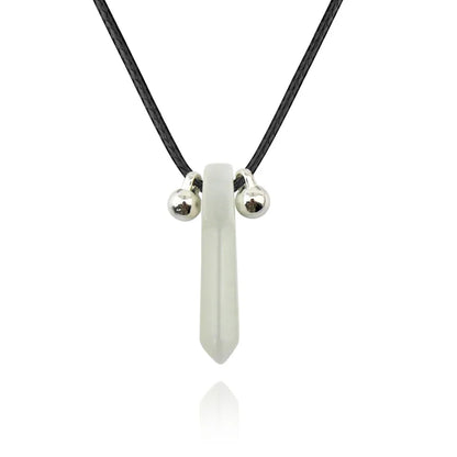Hokage Tsunade Gemstone Nature Jade Pendant Uzumaki Charms Necklace Halskette Anime Cosplay Prop Jewelry