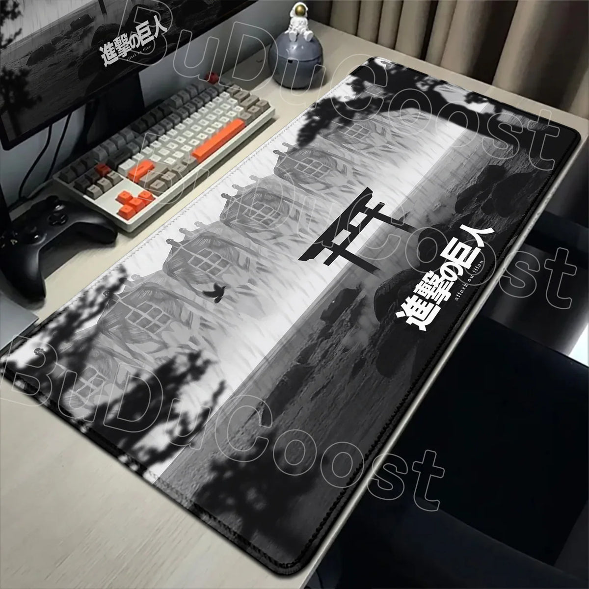 New Mousepad Anime Attack on Titan Mouse Pad Gaming Accessories PC Keyboard Large Rubber Non-slip Desk Mat Computer Table Carpet