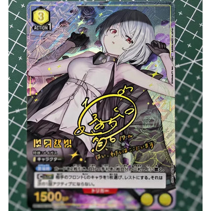 Anime Union Arena Collection Card Attack On Titan Mikasa Ackerman Armin Arlert SR Signed Card Refractive Flash Card Textured