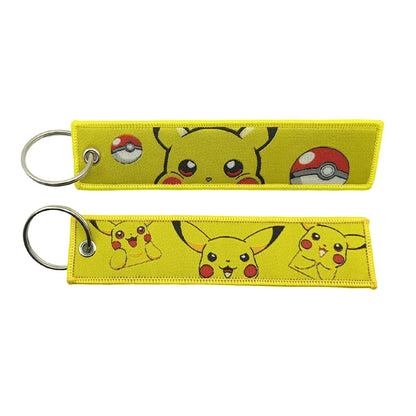 Anime Girls Embroidery Keychain