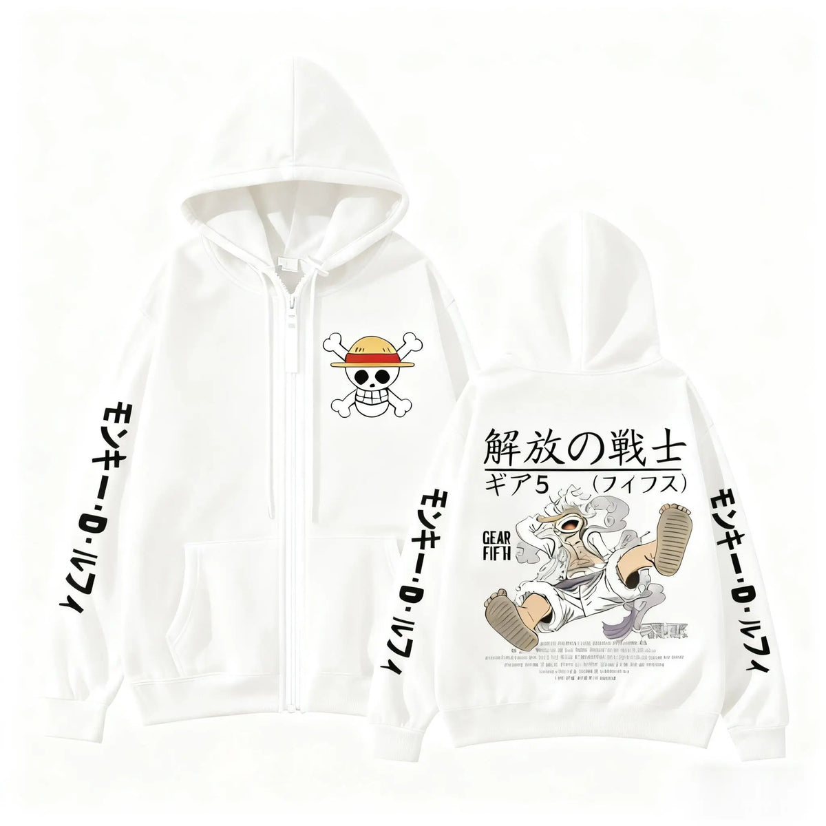 One Piece Monkey D Luffy Zip Up Hoodie