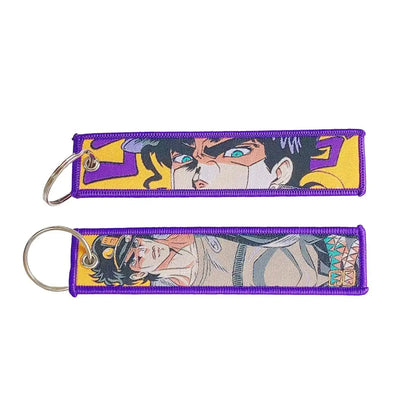 Anime Girls Embroidery Keychain