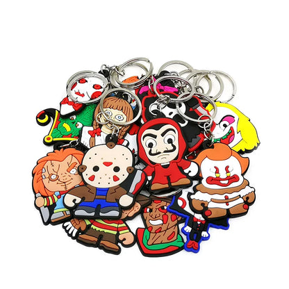 50PCS Keychains Terror Movie Character Keyring