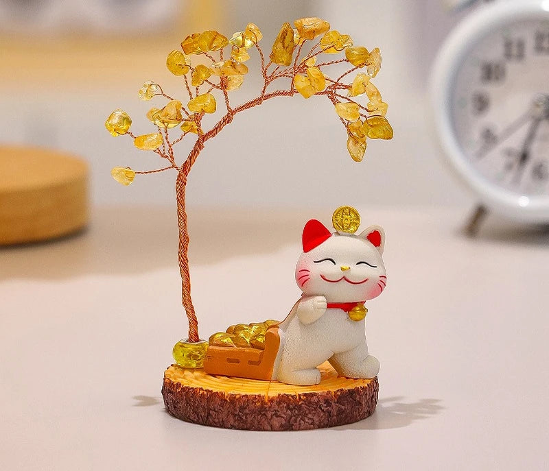 Lucky Cat Fortune Ornament