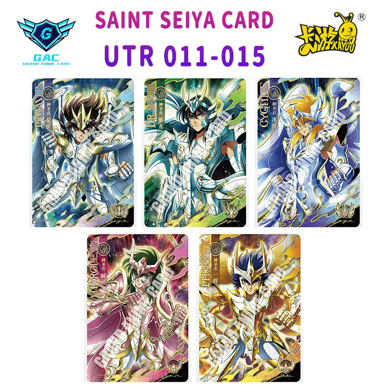 Kayou Saint Seiya Card Full Series Rare BP MR QR UR PR AR SSR SR R UTR Card Anime Collection Card Game Children's Toy Gift