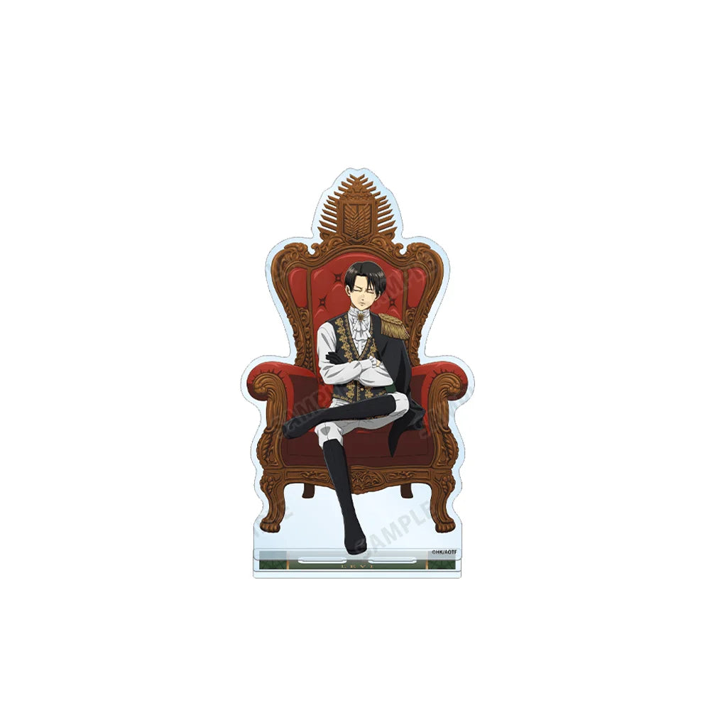 Attack on Titan Levi Ackerman 15cm Acrylic Stand Keychain Figure Desk Display Ornament Anime Fan Merch Gift Toy