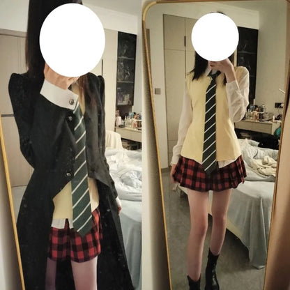 Maka Albarn Cosplay Anime Soul Eater Costume Adult Women Skirt Gloves