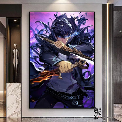 Solo Leveling Frameless Canvas Painting