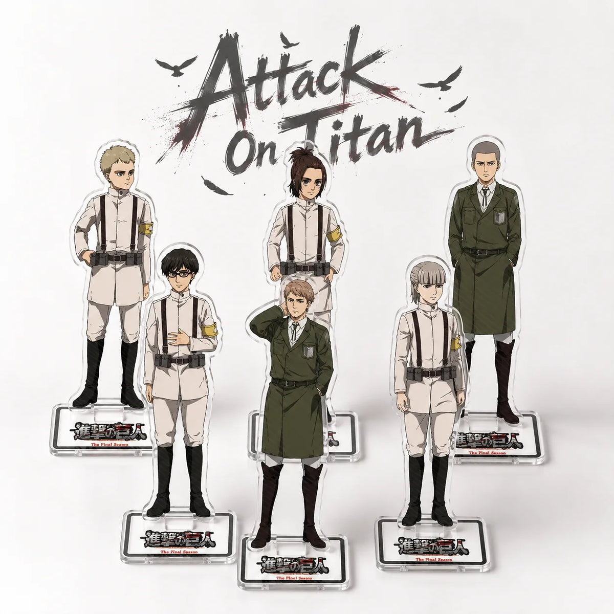 Attack On Titan Character Acrylic Stand Model Plate Anime Desktop Display Collectible Fan Gift Accessories Keychain Cartoon