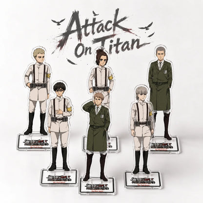 Attack On Titan Character Acrylic Stand Model Plate Anime Desktop Display Collectible Fan Gift Accessories Keychain Cartoon