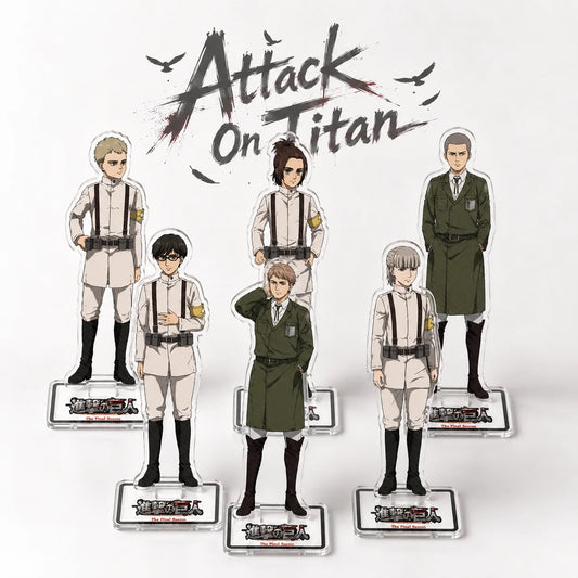 Attack On Titan Character Acrylic Stand Model Plate Anime Desktop Display Collectible Fan Gift Accessories Keychain Cartoon