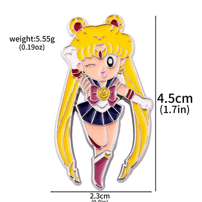 Sailor Moon Tsukino Usagi Enamel Keychain
