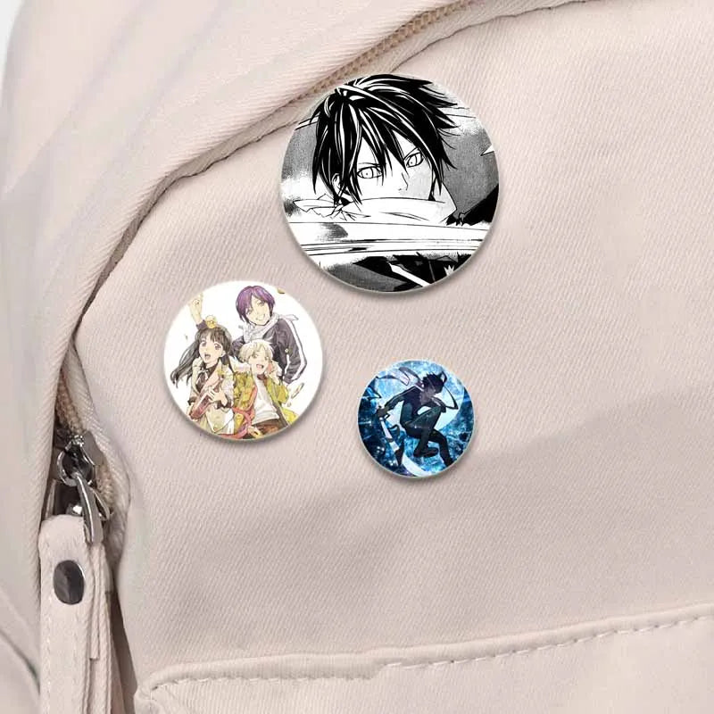 Anime Noragami Brooch Pin Cosplay Yato Yukine Cute Cartoon Badges