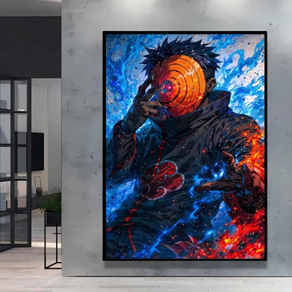 Print on Canvas Wall Art Naruto Uchiha Itachi Poster HD Cartoon Pictures Home Living Room Decoration Paintings Holiday Gifts
