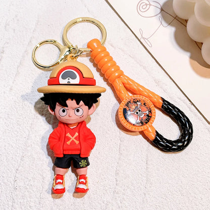 One Piece Luffy Silicone Keychain