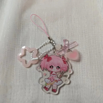 Madoka Magica Homura Madoka Acrylic Keychain