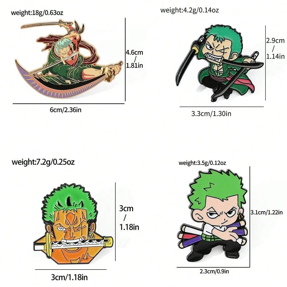 One Piece Roronoa Zoro Enamel Pin