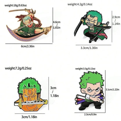 One Piece Roronoa Zoro Enamel Pin