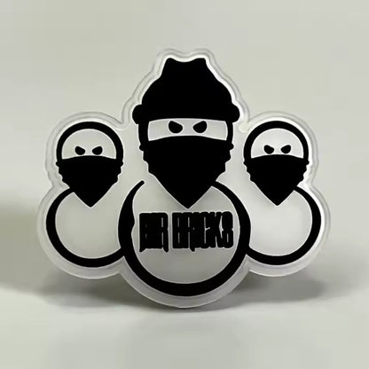 Custom 3D Transparent Silicon PVC Patches for Beanies Rubber Labels Sew on Clothing Design Logo Garment Accessories