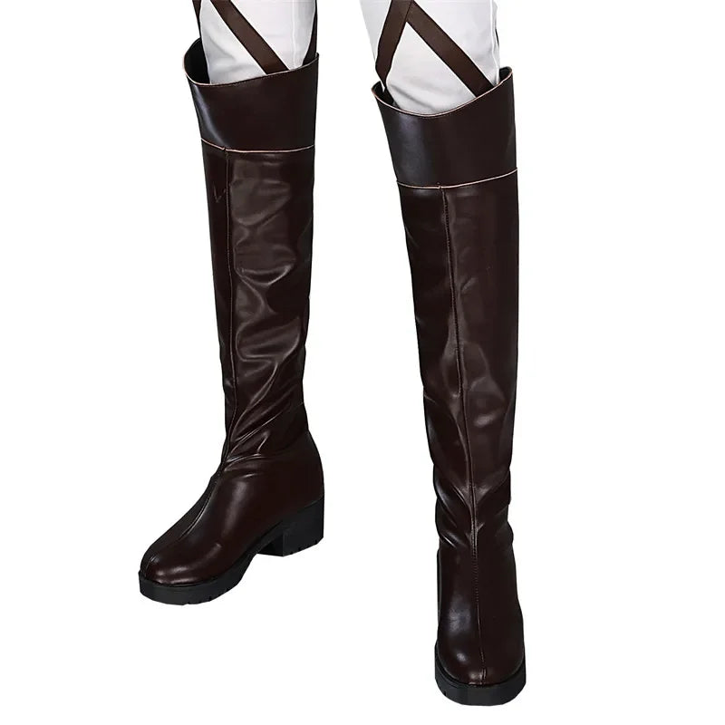 Attack On Titan Eren Jaeger Cosplay Shoes Chinese  Anime Style Halloween Game