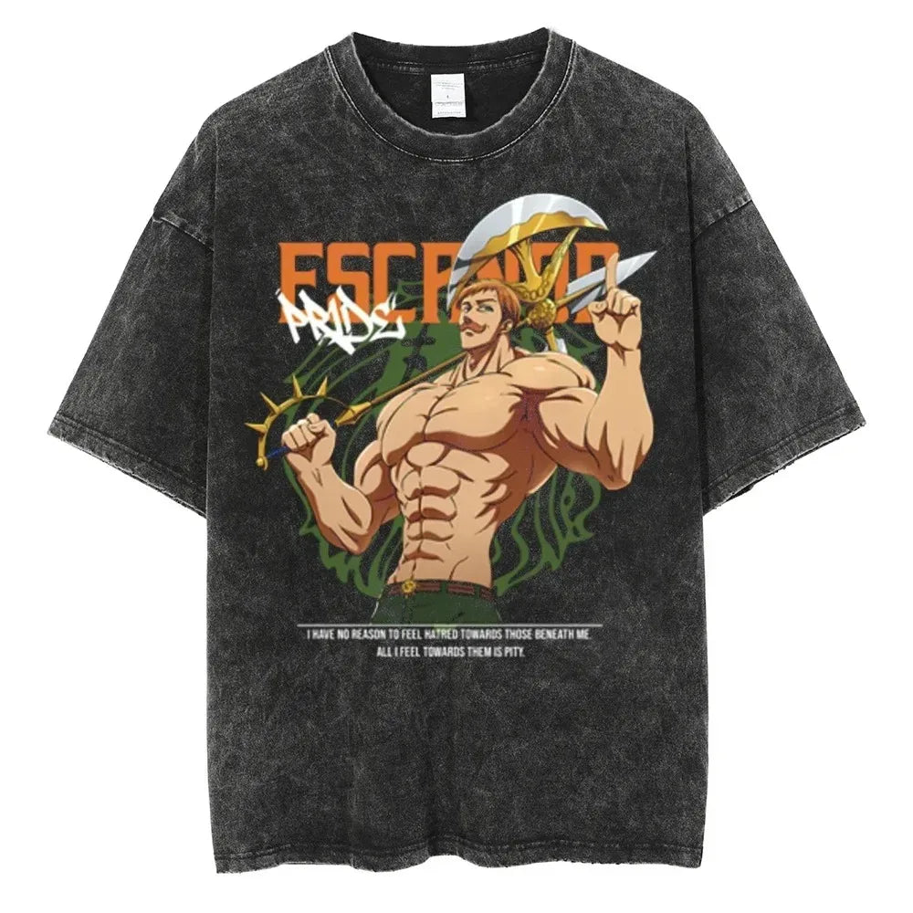 The Seven Deadly Sins Escanor Vintage Washed T-Shirt