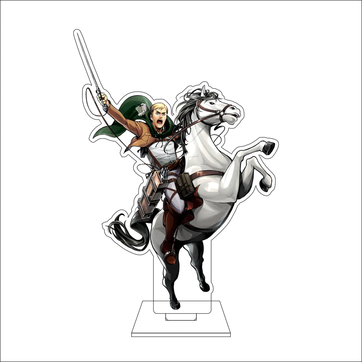 16CM Anime Attack on Titan Cosplay Acrylic Figure Stand Plate Armin Arlert Eren Jaeger Mikasa·Ackerman Ornaments Gifts