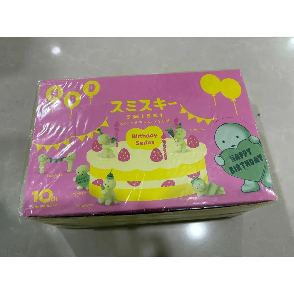 Sonny Angel Mini Figure Smiski Birthday Sunday Living Yoga Work Bath Hippers Moving Series Mystery Surprise Blind Box Toys Gifts