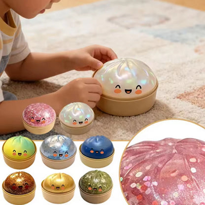 @Hot Blind Box Mystery Kawaii Cat Paw Mochi Squishy, Simulated Food Fidget Toy, Cute Squeeze Foot Toy Antistress Stress-Relief