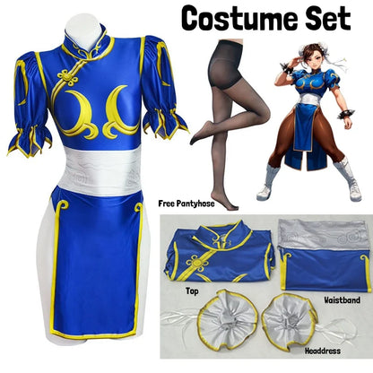 Street Fighter Chun Li Cosplay Costume