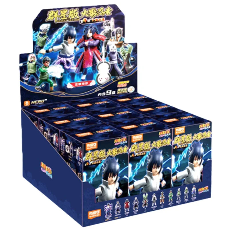 BLOKEES Building Block Man NARUTO Many Stars Edition 4nd Uchiha Sasuke Assembly Model Desktop Decoration Collect Gifts