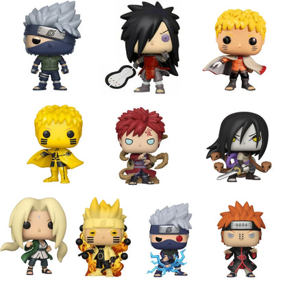 Desktop Decoration Anime popstyle OROCHIMARU PAIN Hinata Sasuke Itachi Kakashi Obito Vinyl Action Figure Toys Xmas Gift
