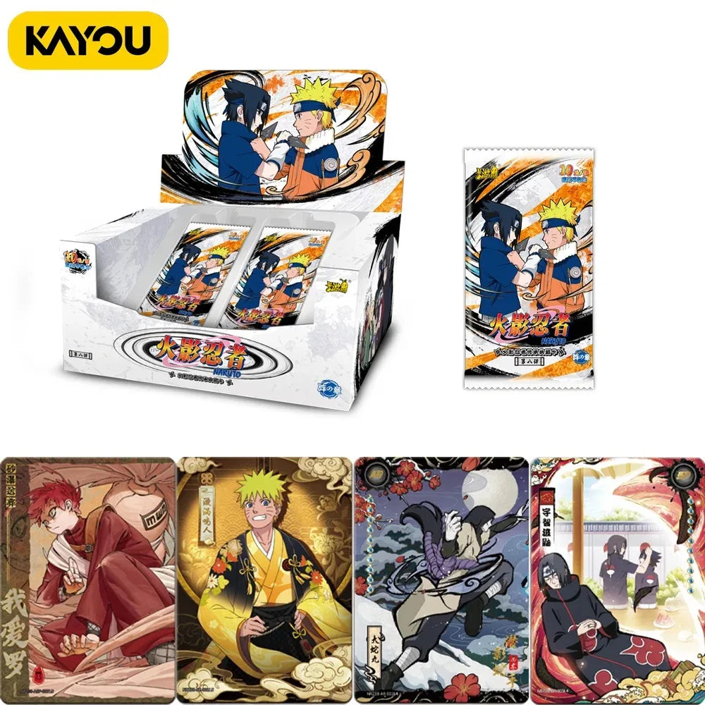 KAYOU Authentic NARUTO Card Soldier Chapter 9 Uchiha Sasuke Tsunade Orochimaru Anime Cartoon Game Collection Peripheral Gifts