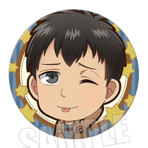 Attack on Titan Badge Levi Captain Hrista Erwin Q Version Anime Brooch Pin Stock Now