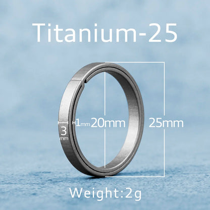 Real Titanium Alloy Key Rings Keychains Square Octagon Pendant  Buckle  Man Car Keychain for Male Creativity Gift Wholesale