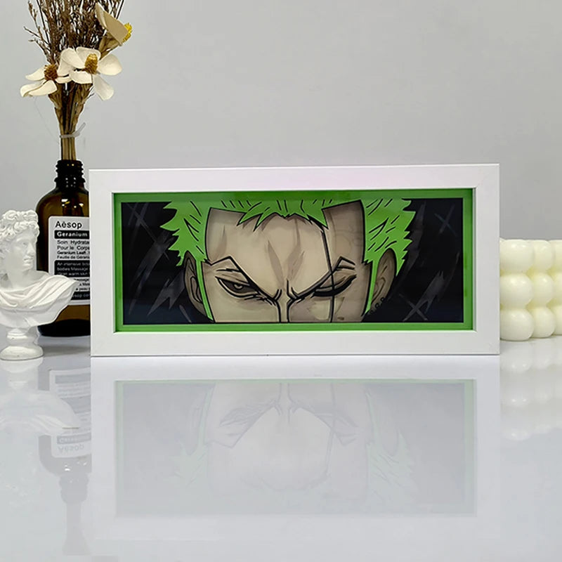 One Piece Zoro Shadow Box