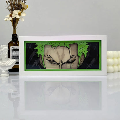 One Piece Zoro Shadow Box