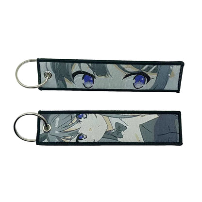 Anime Lock Embroidery Keychain