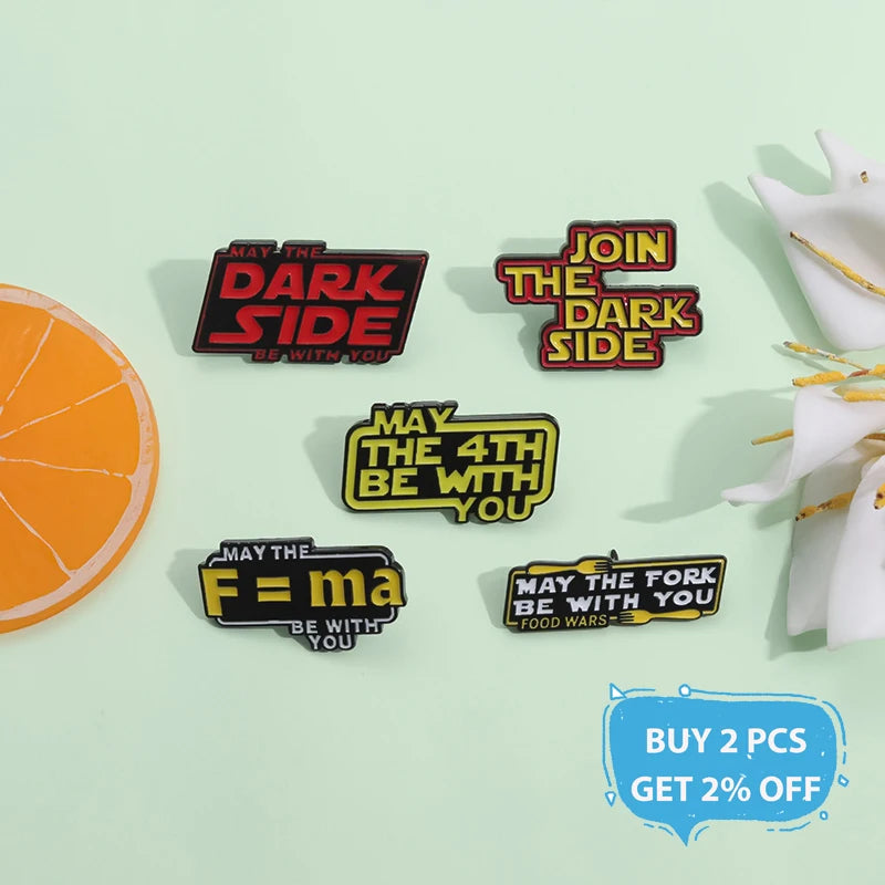 Food Wars May The Fork Be With You Enamel Pin