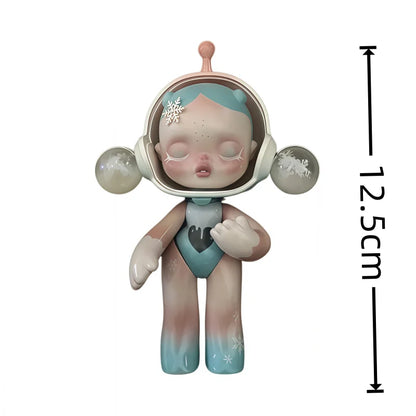 Pop Mart Skullpanda Bjd Nana Figures Baby Series Flower Blooming Figure  Pink Green SP Art Toy Limited Dolls Surprise Toy Gift