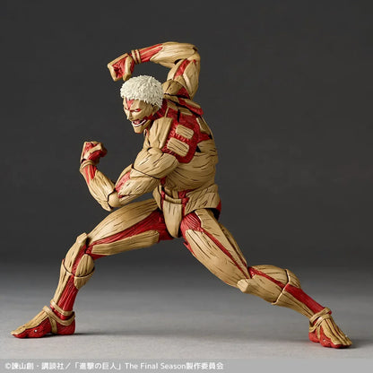 Hot Kaiyodo Attack on Titan Armored Titan Revoltech Yamaguchi Anime Action Figures Figurine Ko Joint Movable Model Toys Gifts