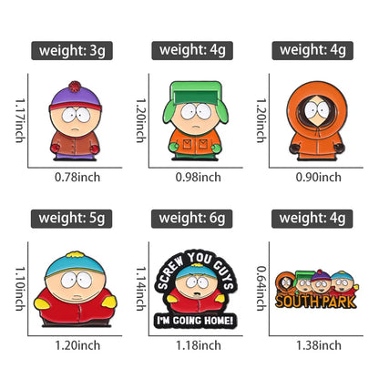 Cute Character Enamel Pins Custom Screw You Cuys Brooches Lapel Badges Funny Jewelry Gift for Friends