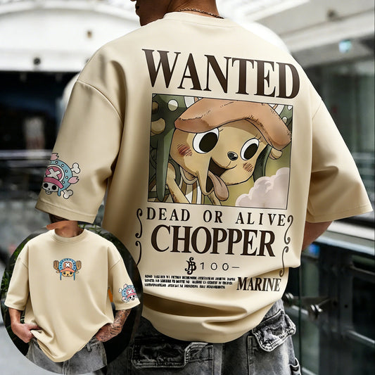 ONE PIECE Anime Chopper Joint Cotton T-shirt 2026 Summer New Men's and Women's Loose Casual Street Hip Hop Short Sleeved Top