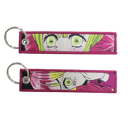 Anime Girls Embroidery Keychain
