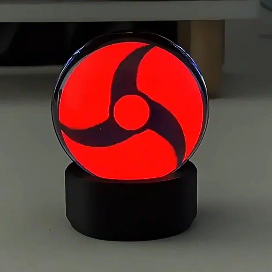 Naruto Sasuke LED Crystal Lamp