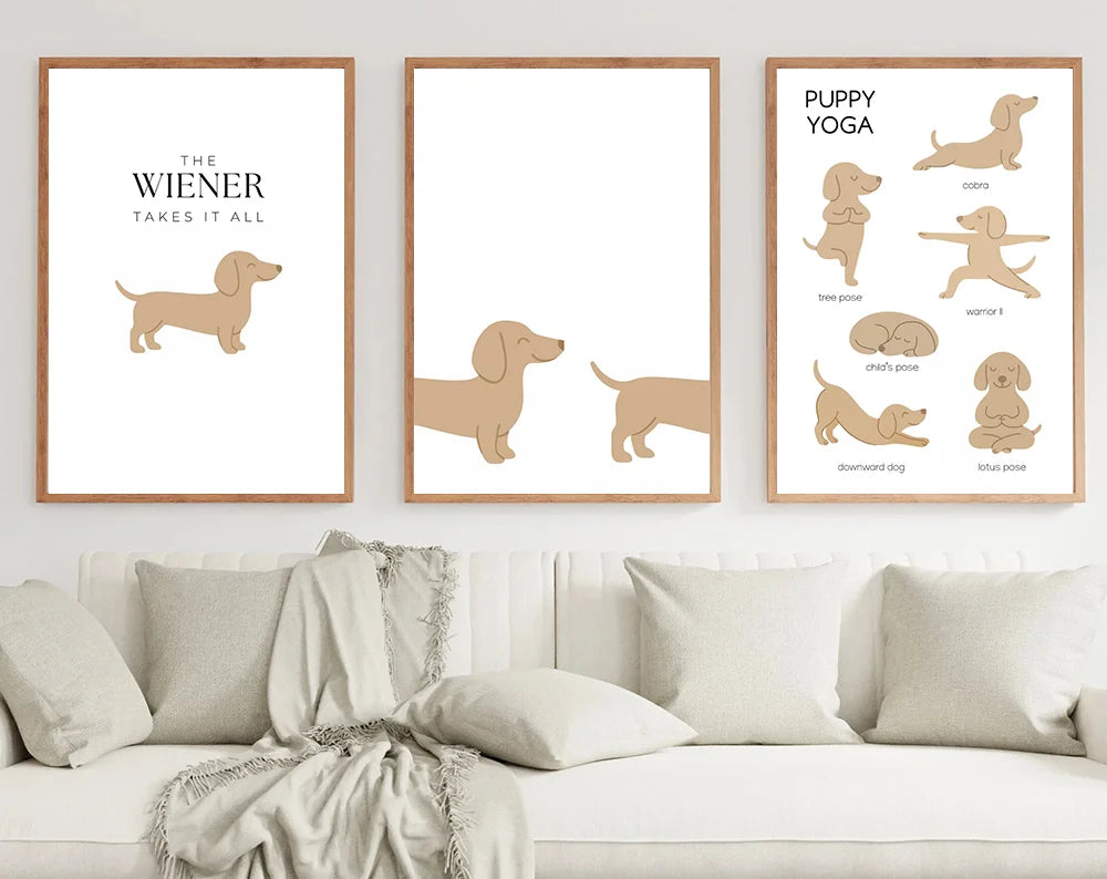 Dachshund Minimalist Wall Art