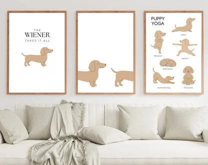 Dachshund Minimalist Wall Art