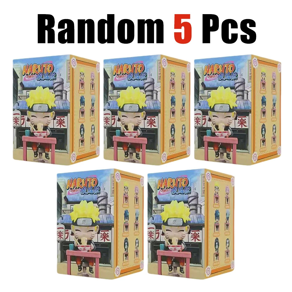 Naruto Shippuden Ramen Theme Series Blind Box - Chibi Mini PVC Anime Figures - Mystery Sasuke Uchiha & Naruto Toy Gifts
