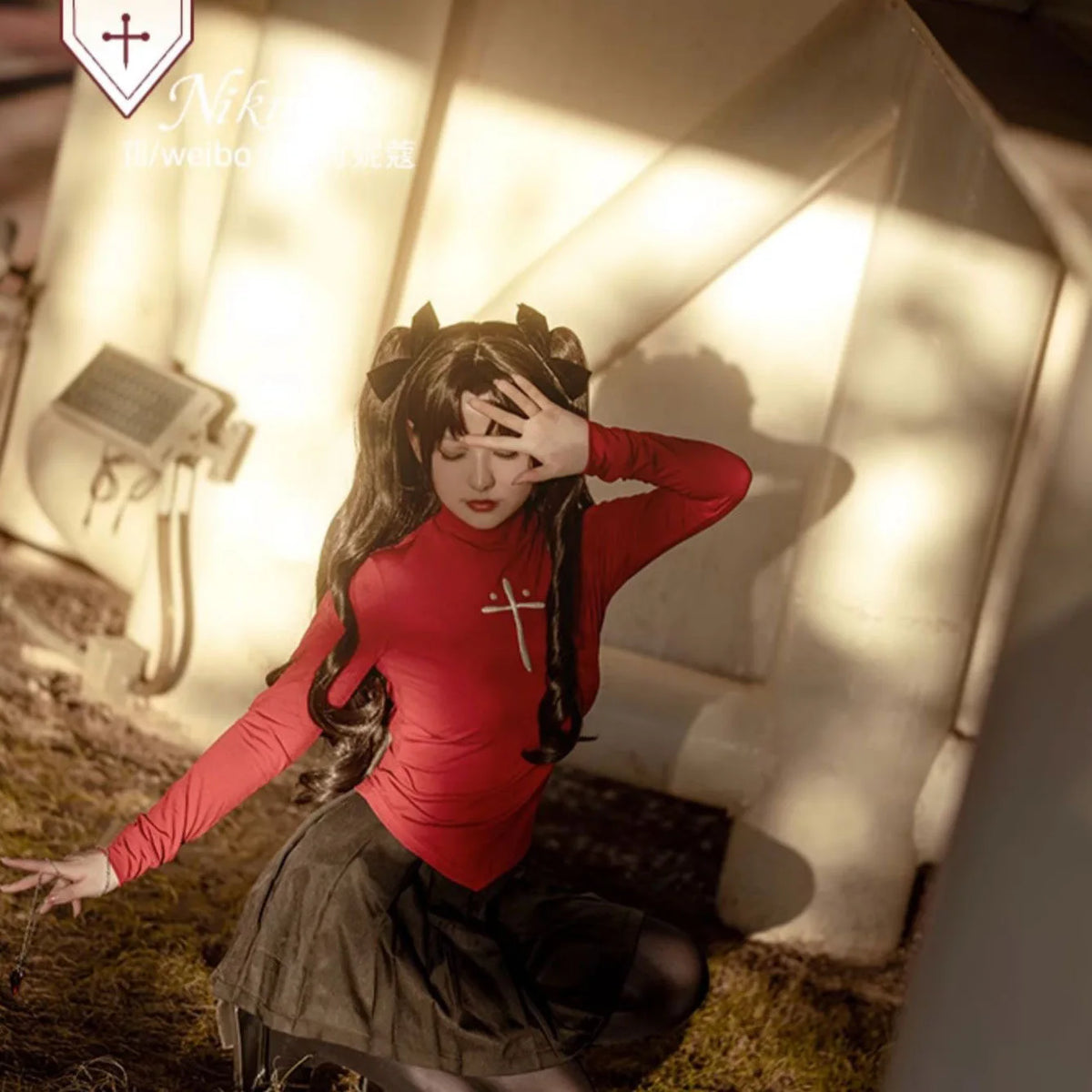 Anime Game Fate Stay Night Tohsaka Rin Cosplay Costume Wig