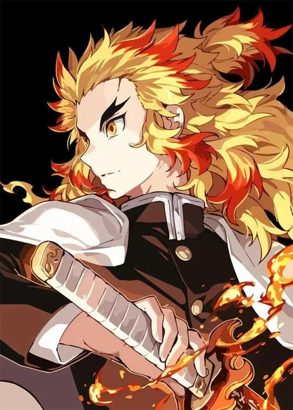 5D DIY Diamond Painting Japan Classic Hot Anime Demon Slayer Full Square Round Drill Mosaic Embroidery Home Decor Kids Gift