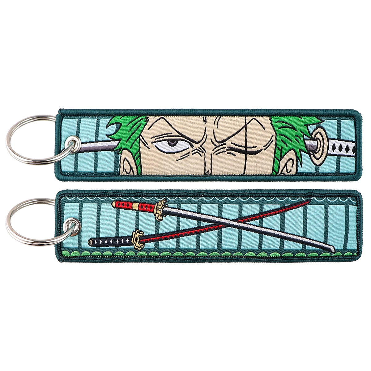 Anime Embroidery Keychain
